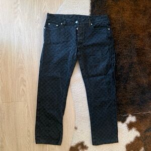 GUCCI MONOGRAM “GG” LOGO JEANS VINTAGE RARE FIND